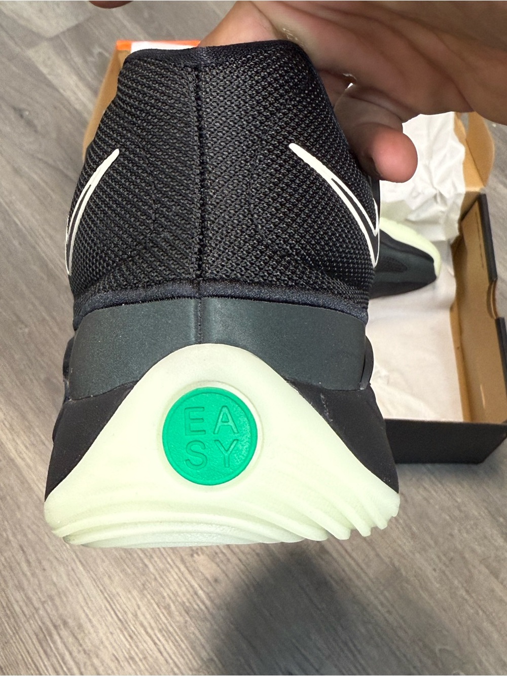 Nike KD18 SE Green & Black Skeletal Graphic Athletic Sneakers image 4
